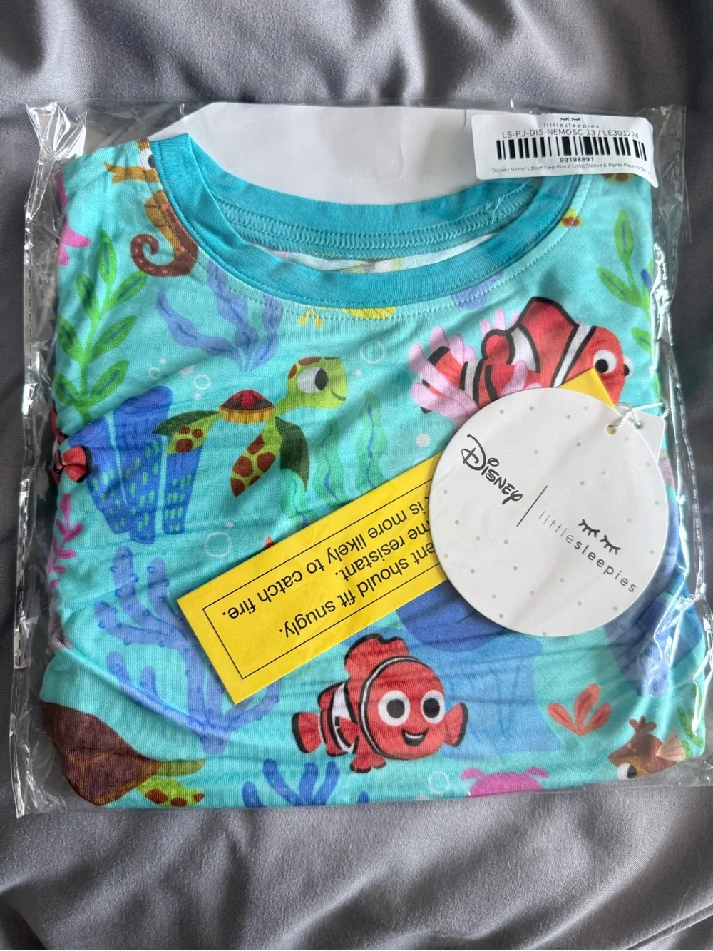 Little Sleepies Finding Nemo long sleeve 4T